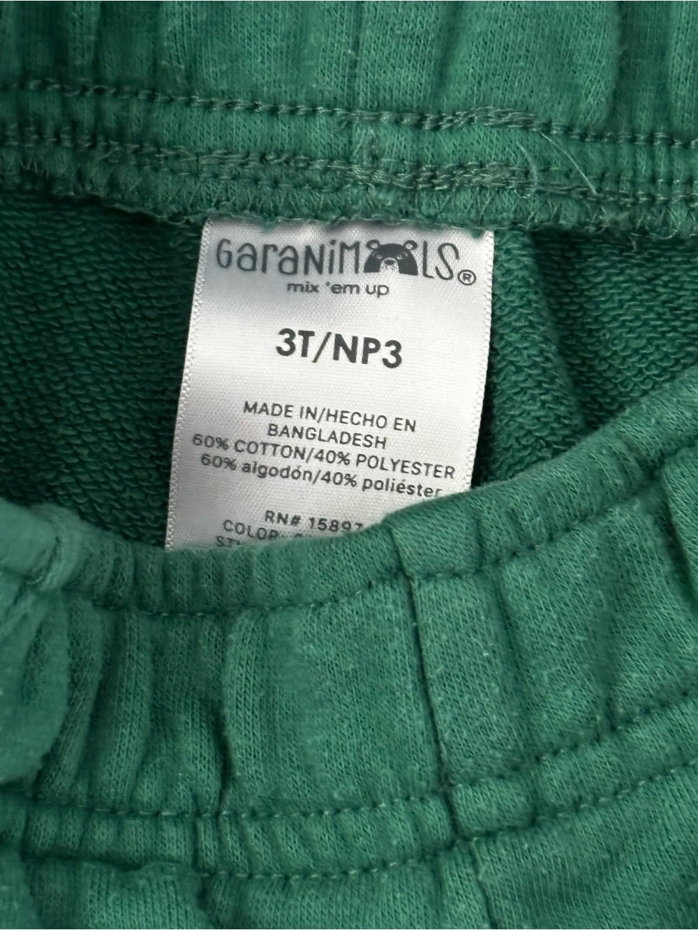 Kids Green and Blue Pull-On Shorts Set - Picture 7 of 7